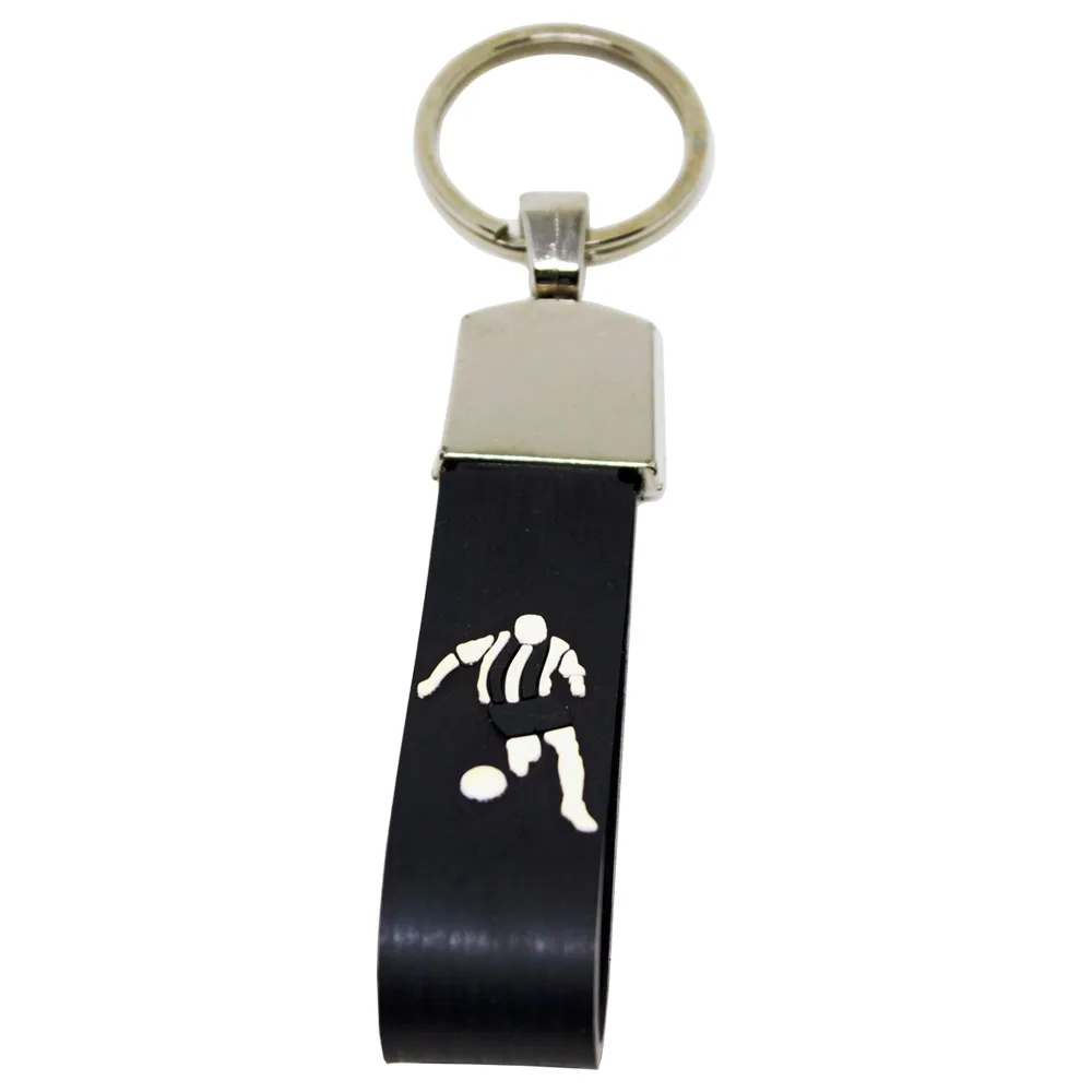 PVC football-series keychains