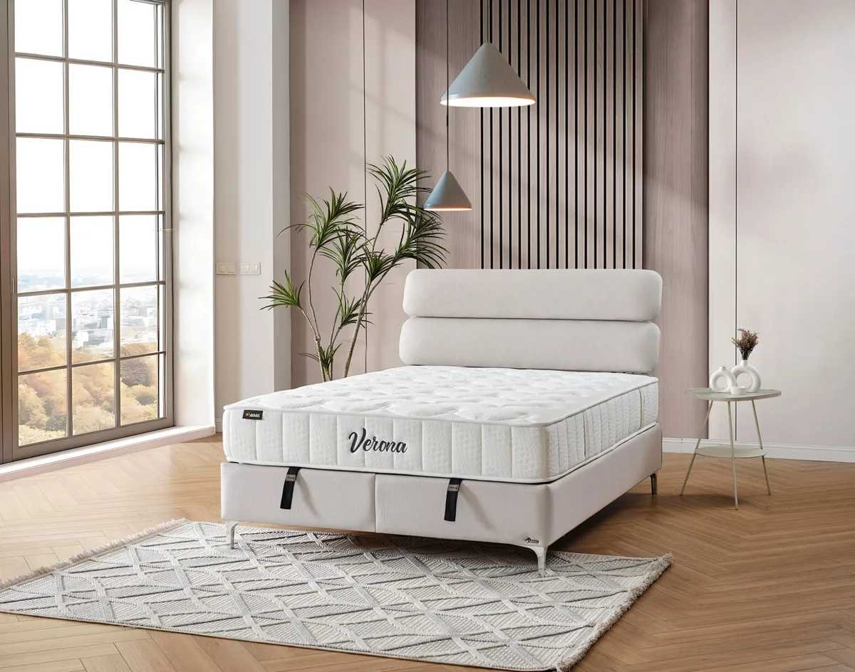 Verona bed set 140x190 cm cream