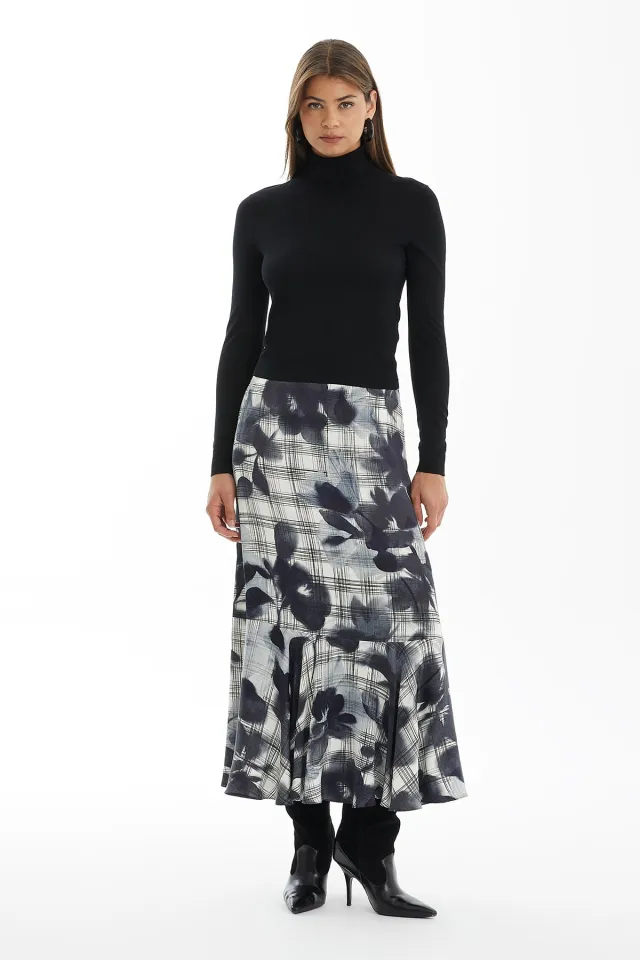 Batik Pattern Maxi Skirt