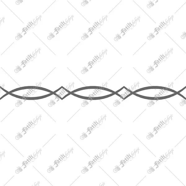 Laser-cut iron motif KM-03406