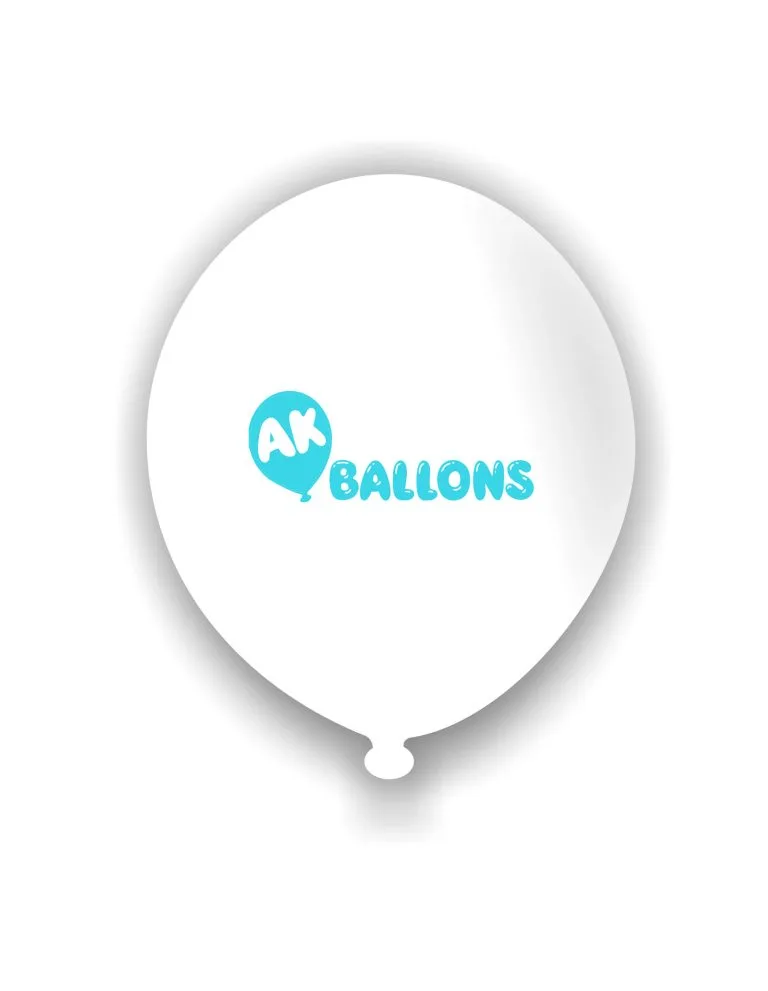 Single-sided printed promotional balloon