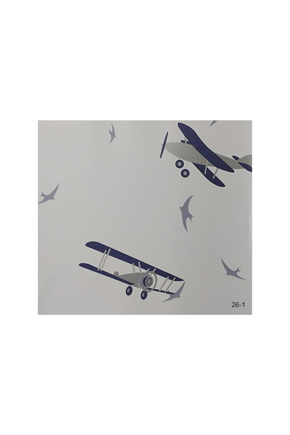 Halley Kids 26-1 Airplane And Bird Patterned Wallpaper