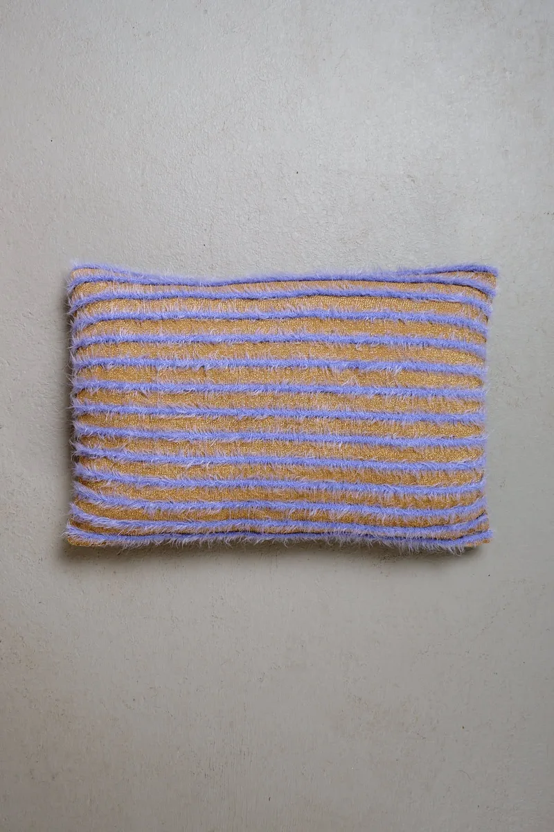 Peraluna Luxury pillow, shimmer stripe