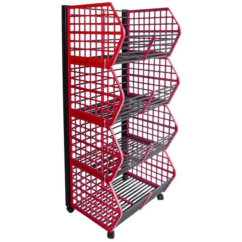 4-Tier Plastic Promotional Basket