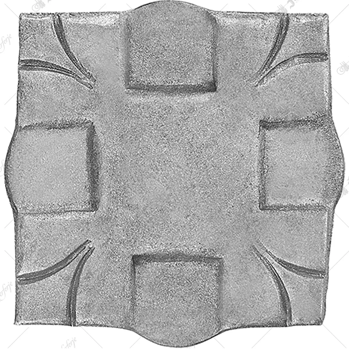 Forged collar and rosette 19760