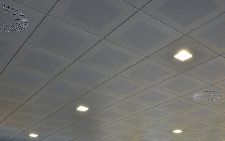 Clip-in suspended ceiling