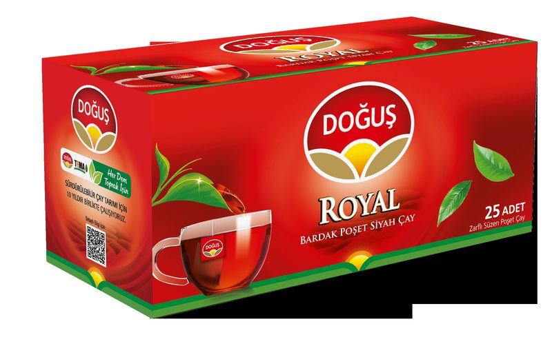 شاي أسود أكياس للكوب Dogus Royal 25 كيس
