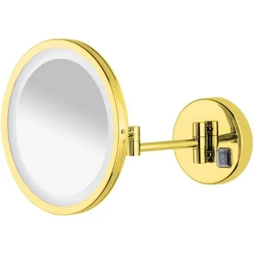 Gold LED articulated Makeup Mirror NV13001G