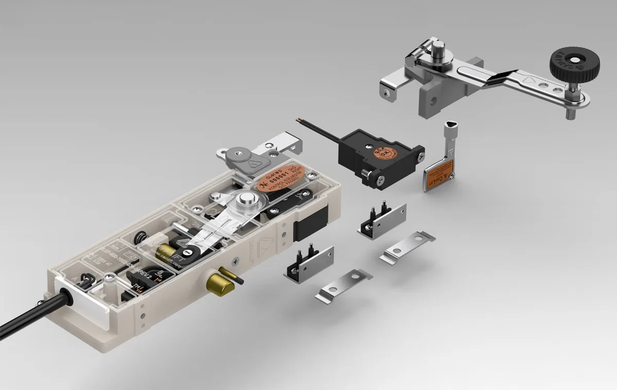 CL-01 MD Double-Safety Double-Pinned Double-Winged Lift Landing Door Locking Device