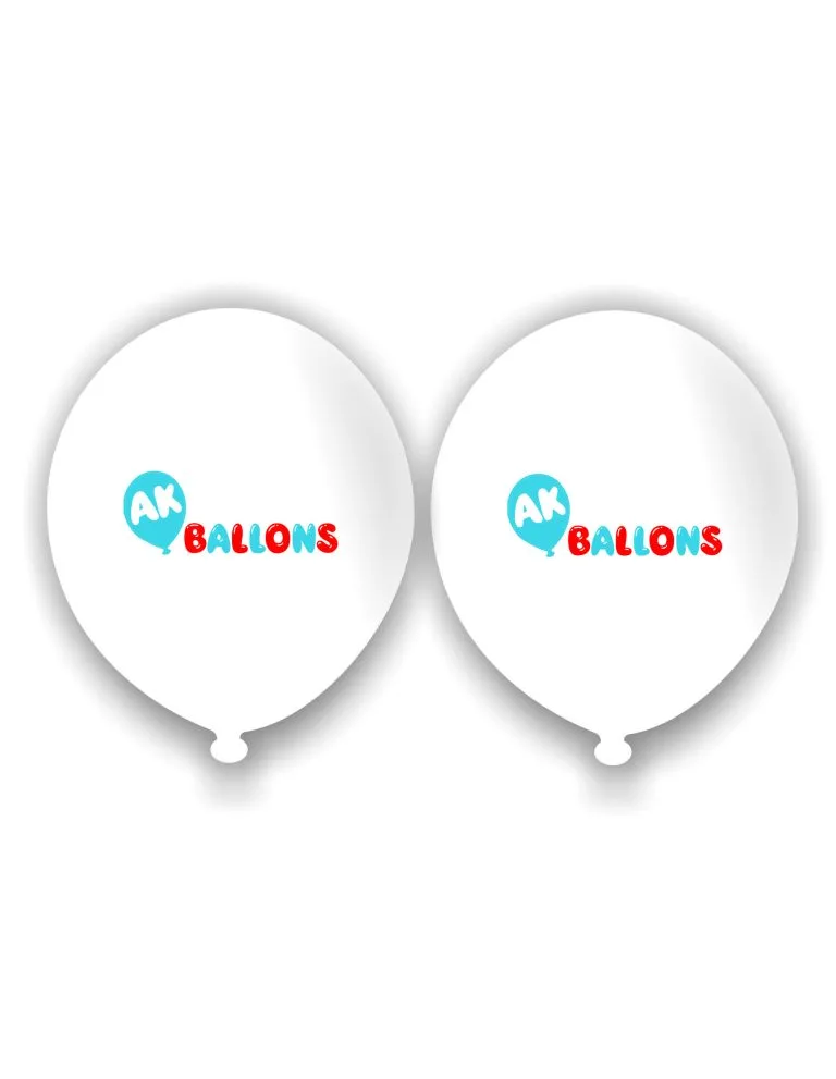 2+2 printed advertising balloon
