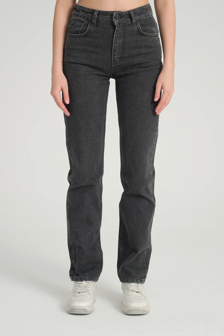 Women's Dark Grey Straight Jeans NTC No.40