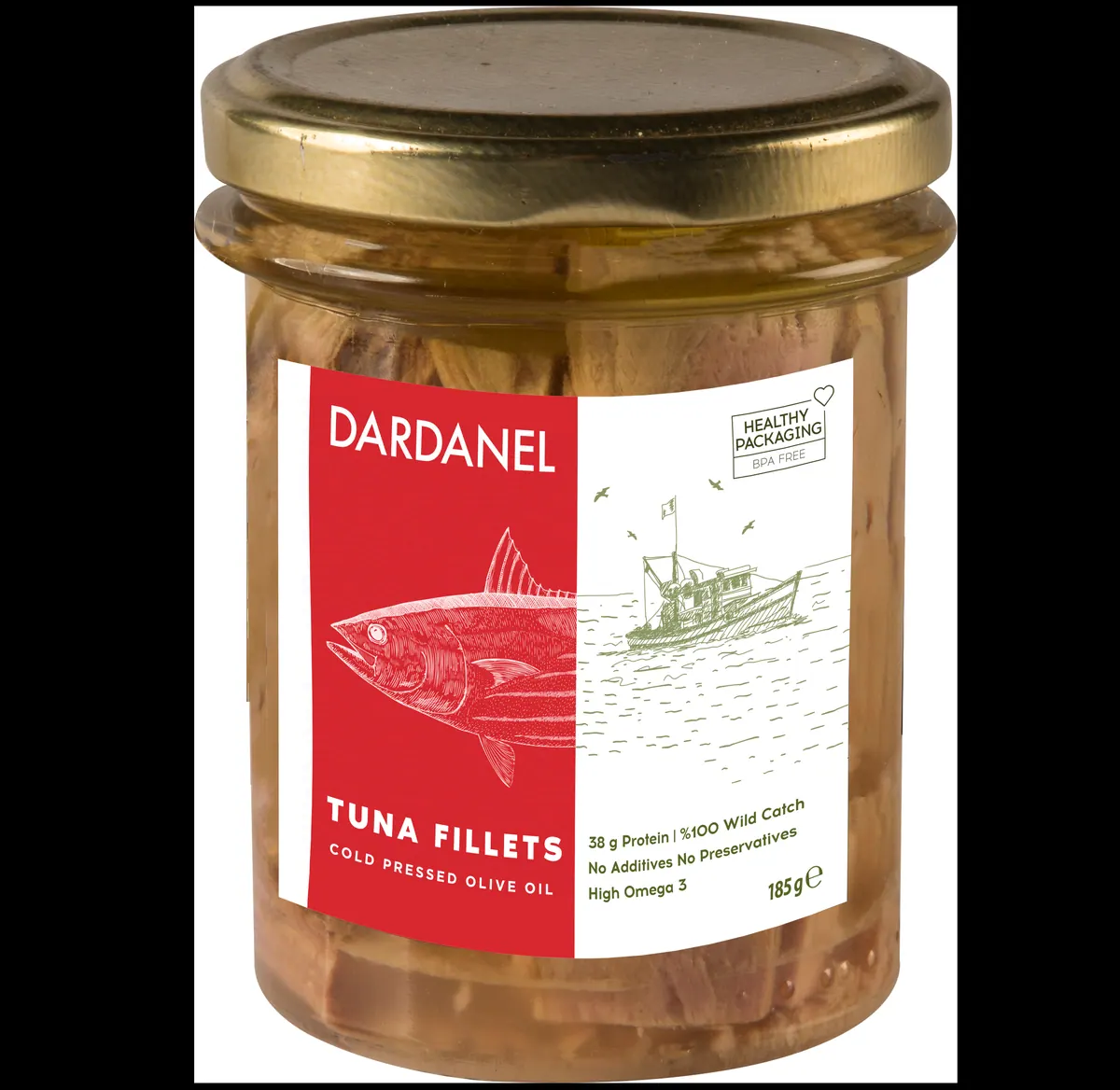 Tuna Slices in Olive Oil, Jar