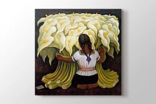 Vendedora Alcatraces canvas wall art