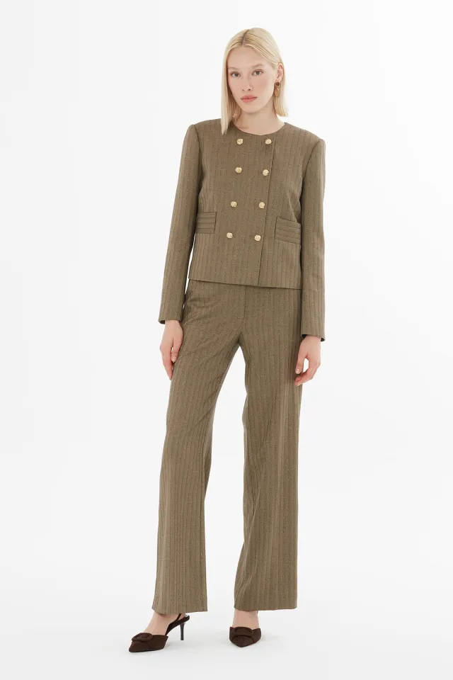 Mono-Closure Jacket and Pants Set