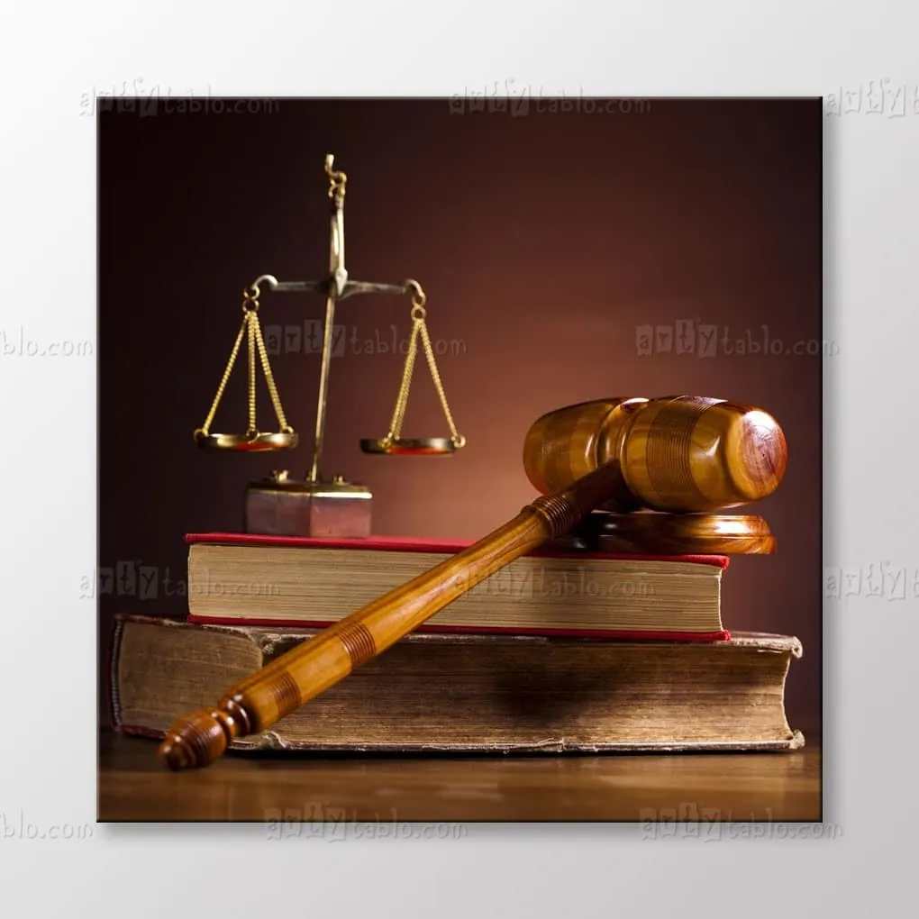 Adalet Terazisi Tablo canvas wall art