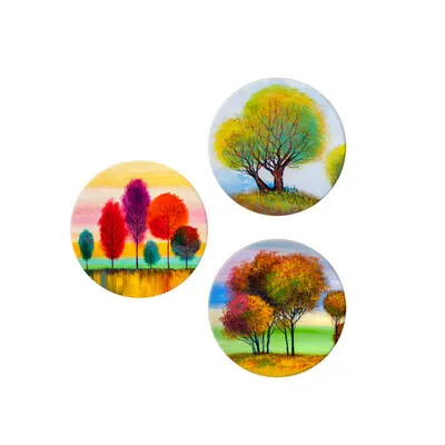 Ahsap 3lu Agac kombin canvas wall art