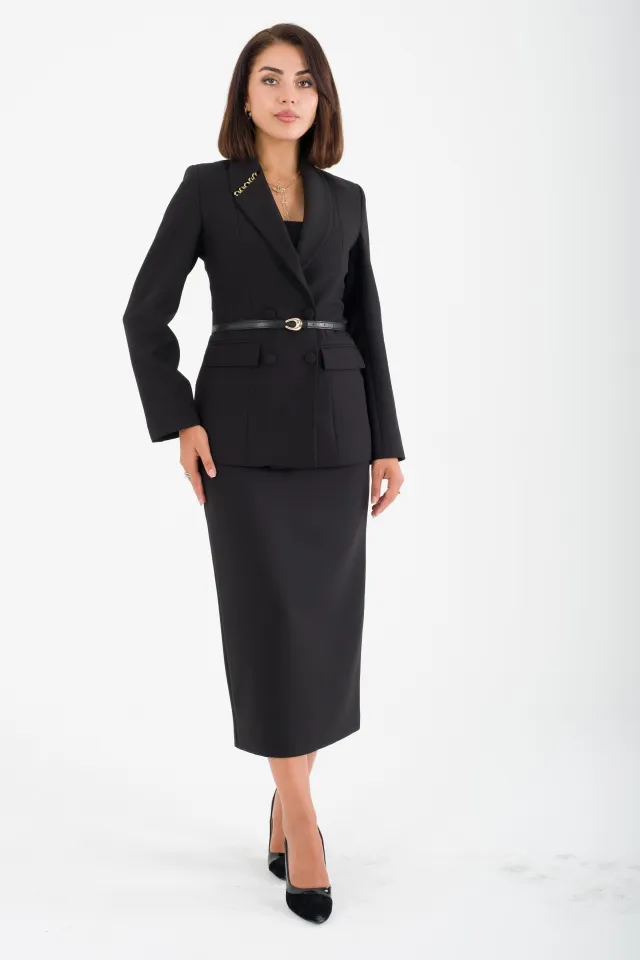 EDMONTON Black Office Suit
