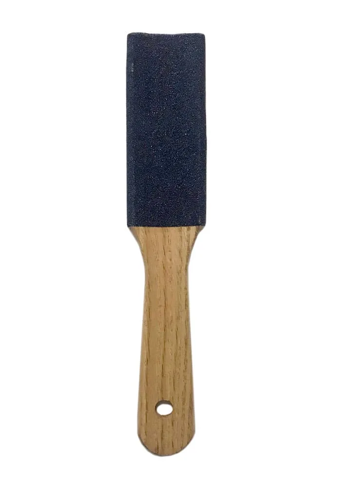 Wooden handle heel scraper spatula