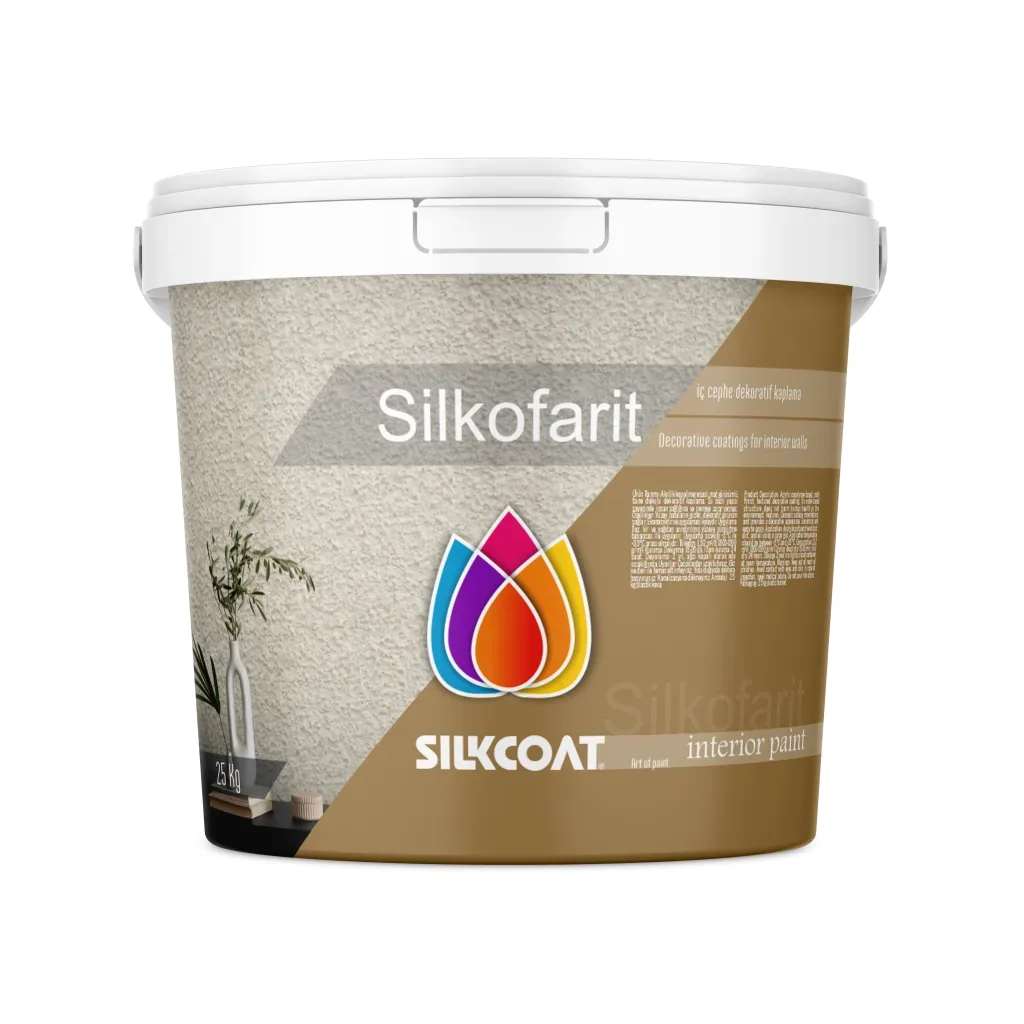 Decorative interior wall coating Silkofarit