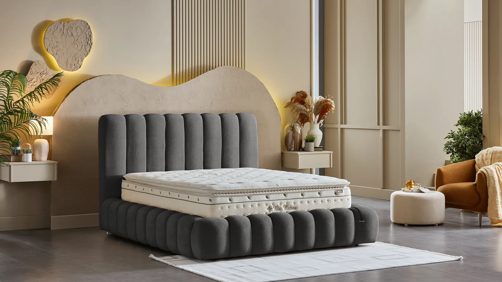 Bio Natura Headboard Bed Set
