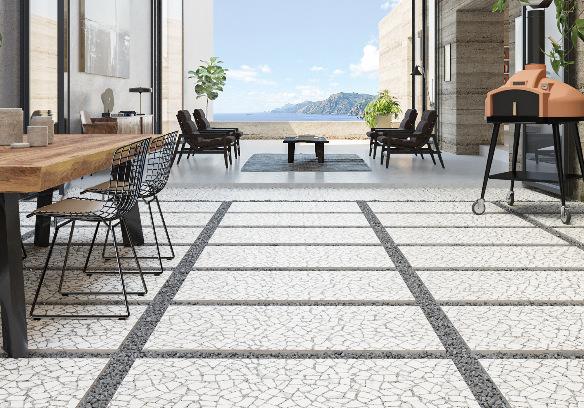 مجموعة OUTDOOR PIETROSA MARBLE