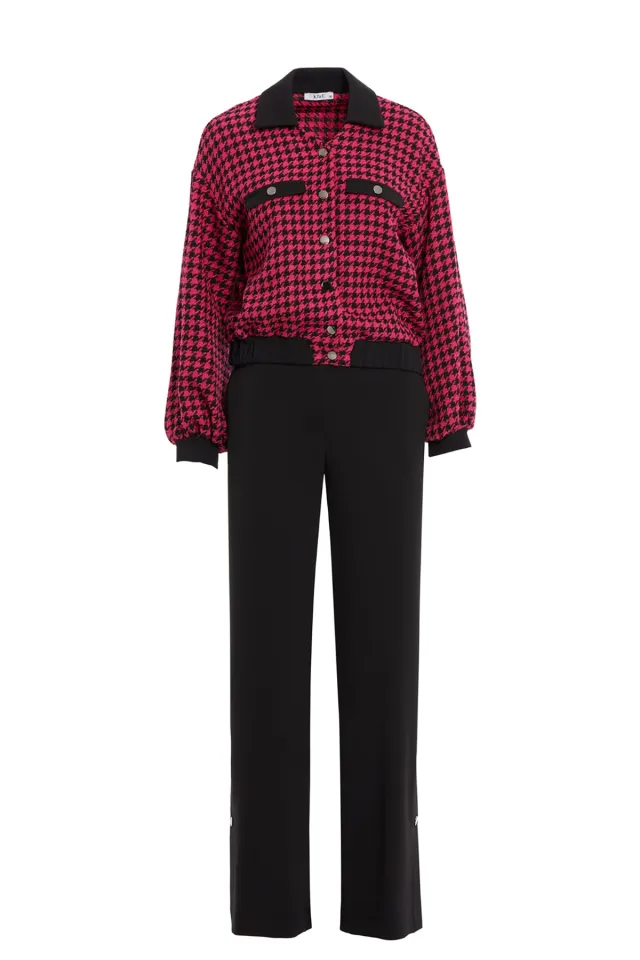 Set with Button-Detail Trousers