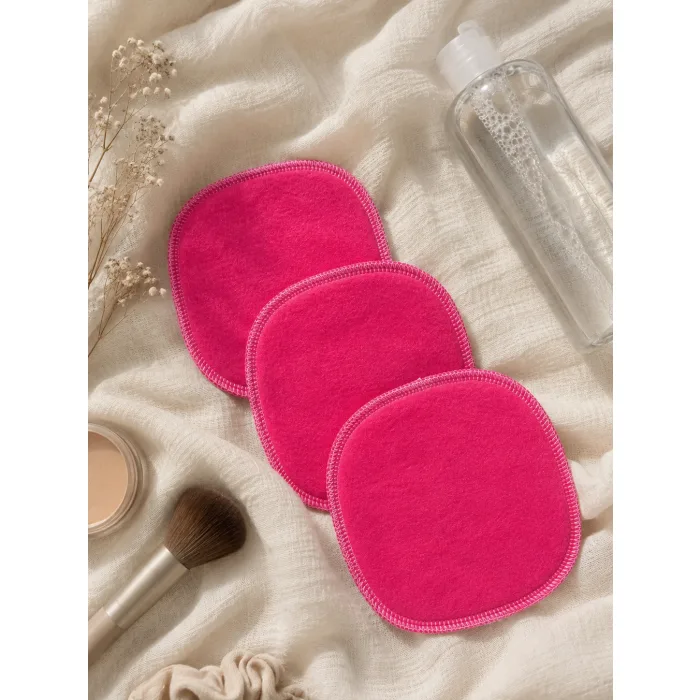 3-piece washable makeup remover pads