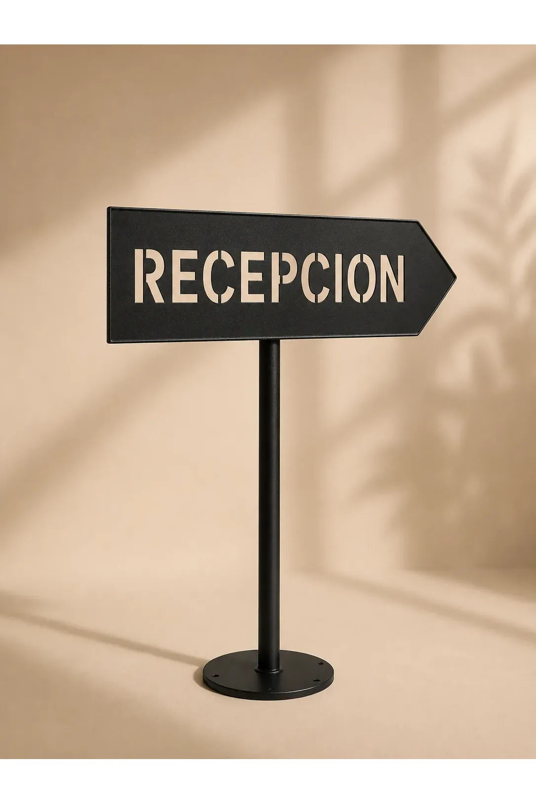 Custom metal business direction sign