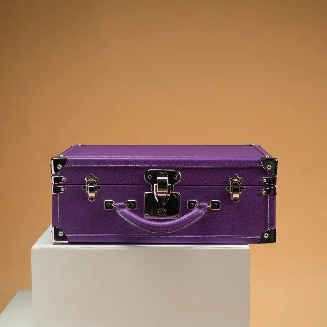 Leather watch trunk