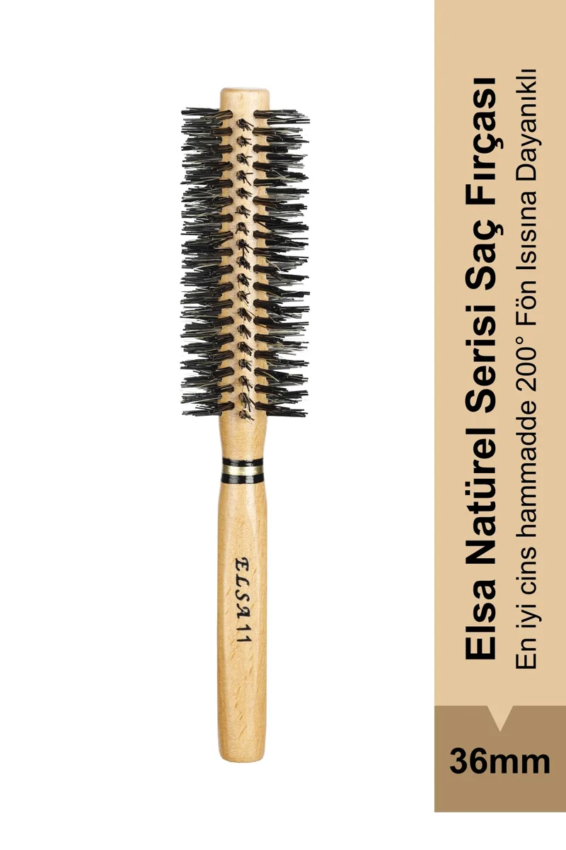 11 natural mixed-bristle 36 mm blow-dry brush