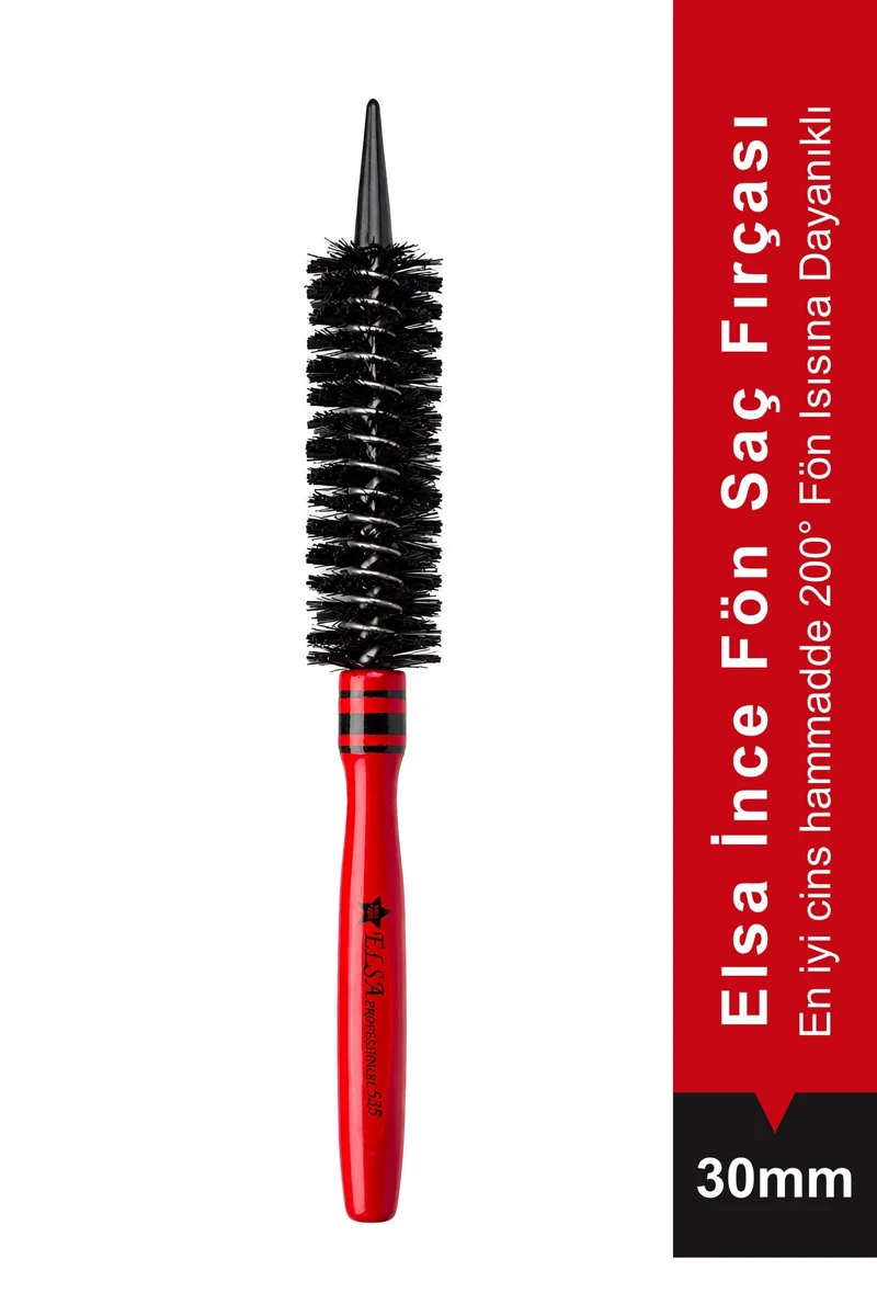 535 slim spring wooden 30 mm blow-dry brush