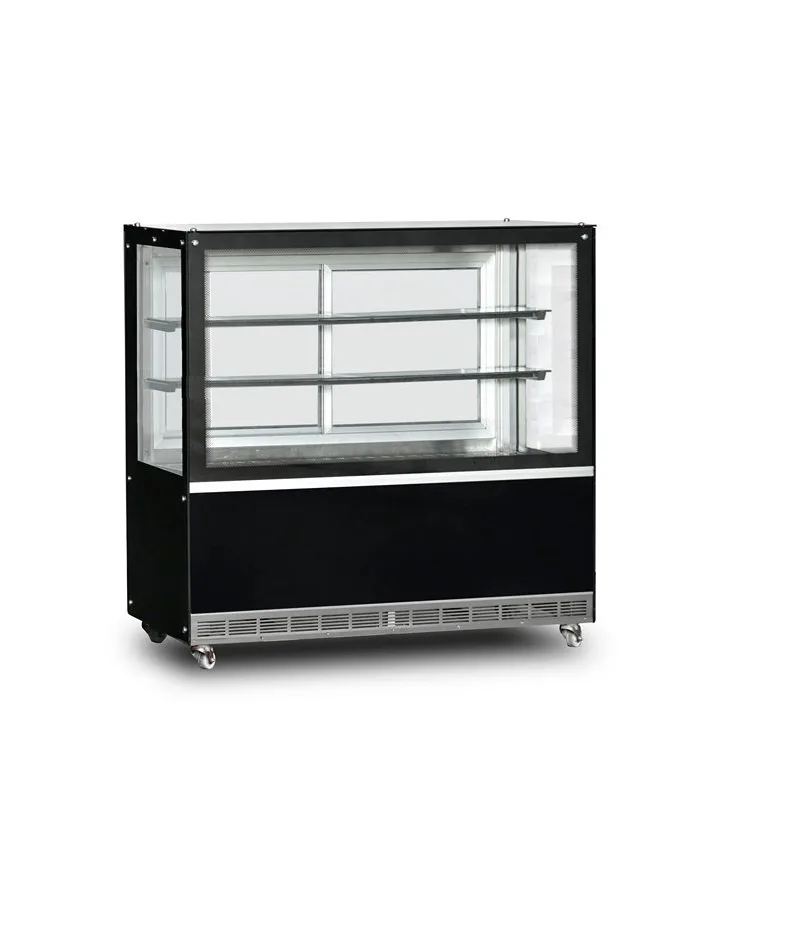 22P0F3D-SO cold cake display cabinet with 130 flat glass