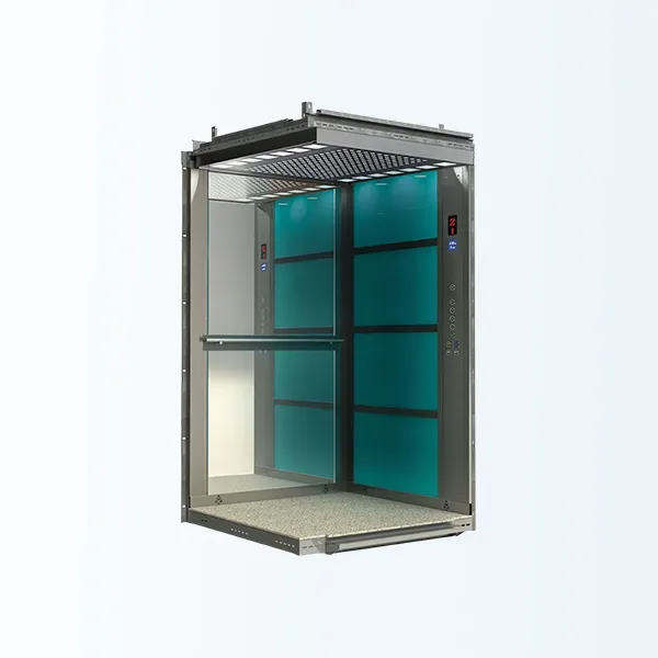 كابينة مصعد Ultra Glass Blue