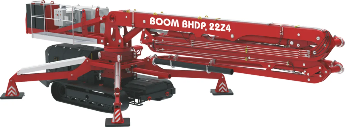 ذراع صب خرسانة على جنزير BHDP 22Z4