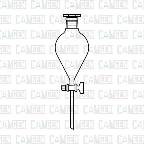 1000ML borosilicate glass separating funnel