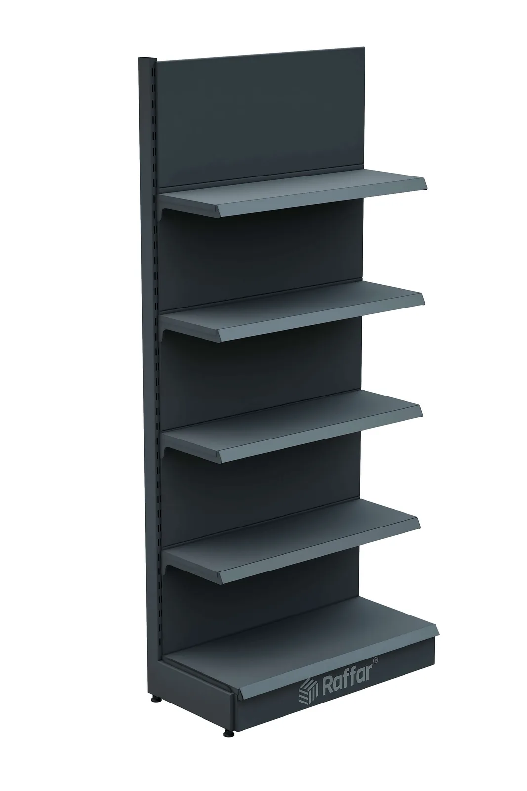 وحدة إضافية بعمود واحد بلون أنثراسيت بقاعدة (لا تُستخدم وحدها) 90*H220 CM