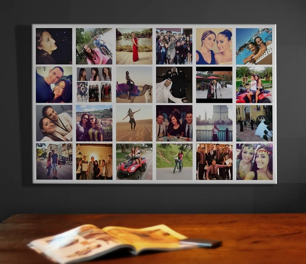 24 Fotograftan Mozaik Tablo canvas wall art