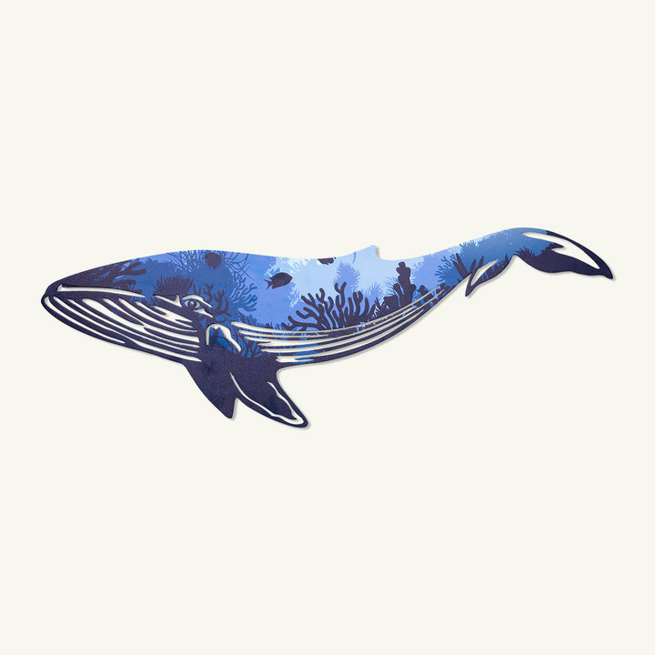 Reef Whale metal wall art APT651