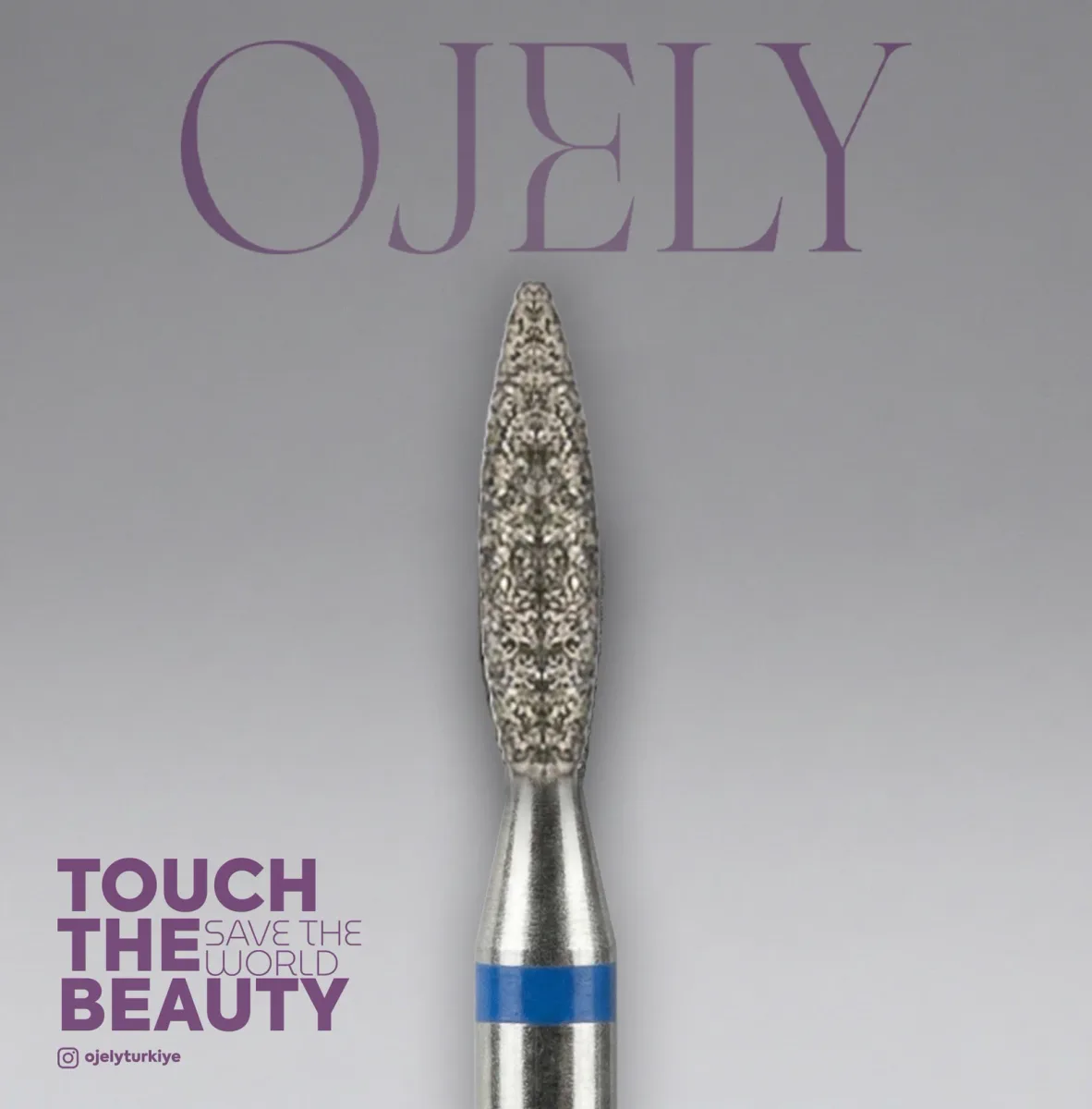 Blue manicure drill bit no. 023