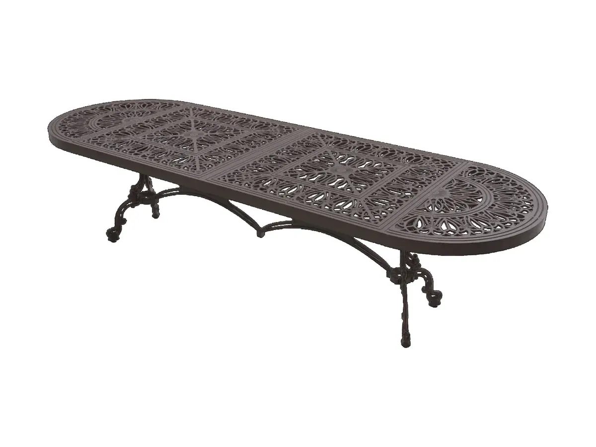 طاولة طعام خارجية بيضاوية Luxury 300×100 cm