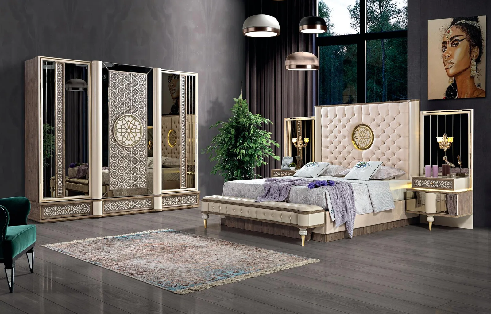 Çırağan bedroom set