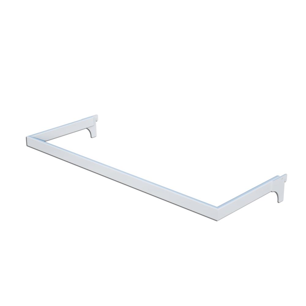 نظام علاقات مع خطاف U 60 cm – ذراع تعليق معدني يُركّب على العمود – تجهيزات علاقات للمتاجر والبوتيكات