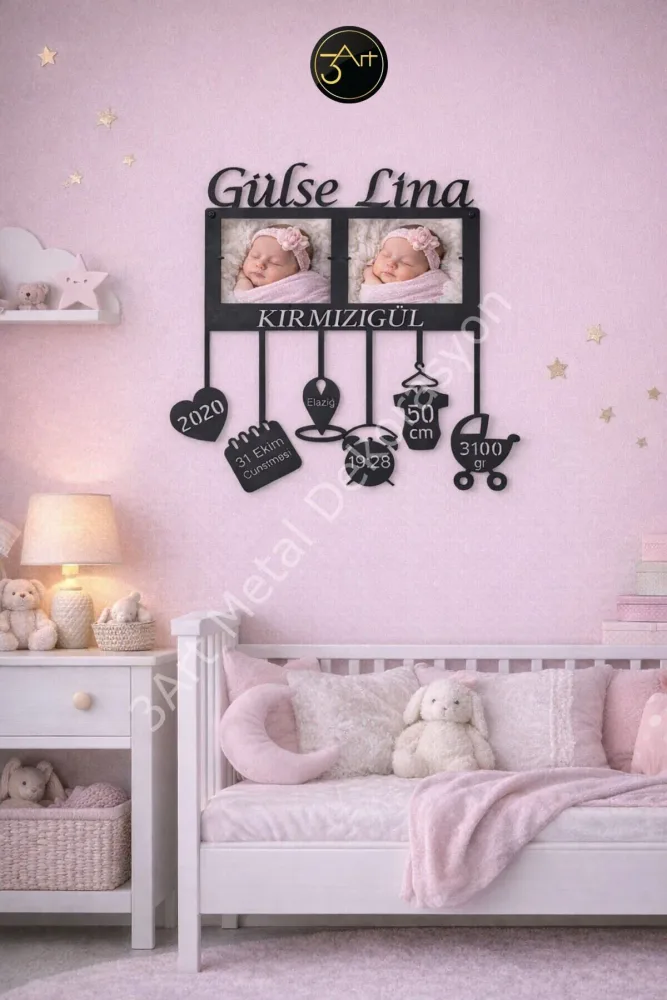 Personalised Bebek Odasi Wall Art