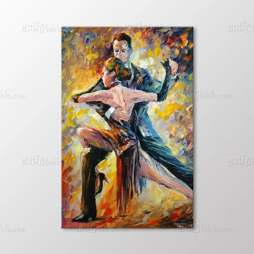 Dancing Lovers Tablo canvas wall art