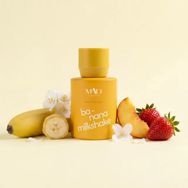 Mad Banana Milkshake بخاخ للشعر والجسم 50 مل