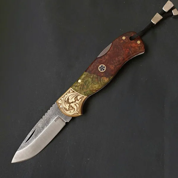 مطواة M390 بمقبض مثبّت بنابض وقفل