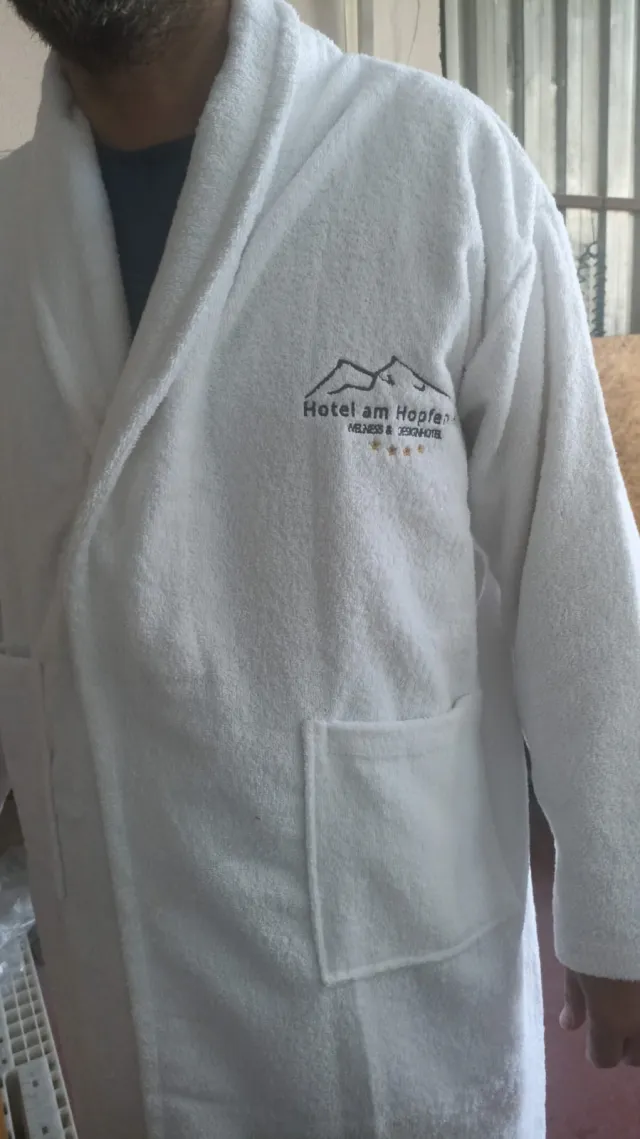 Embroidered Bathrobe