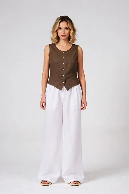 Pinaldi vest and wide-leg trousers set (model K16)