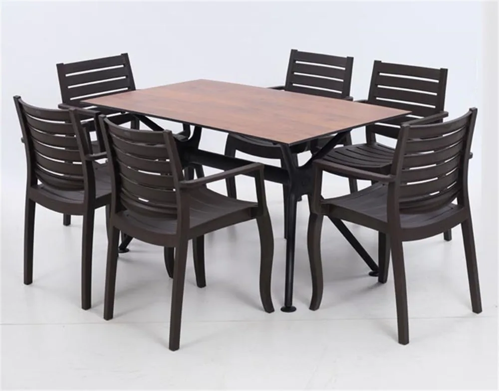 طقم حديقة طاولة Compact وكرسي Zeus Wood MODUS 80X140