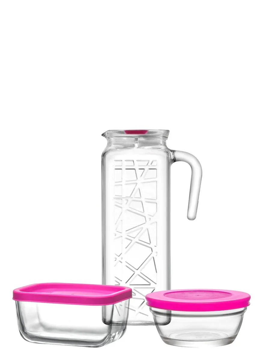 Sude glass pitcher set